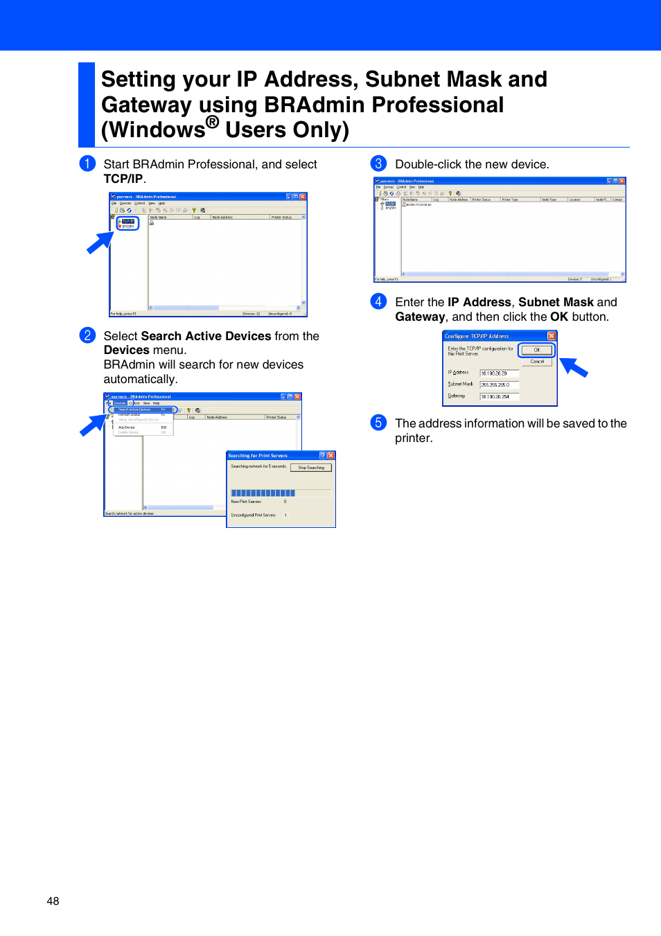 Bradmin professional (windows, Users only) | Brother MFC-8440 User Manual | Page 49 / 52