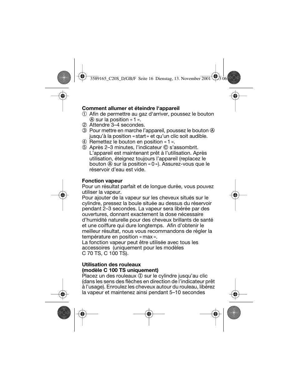 Braun C20S Independent Steam User Manual | Page 18 / 98