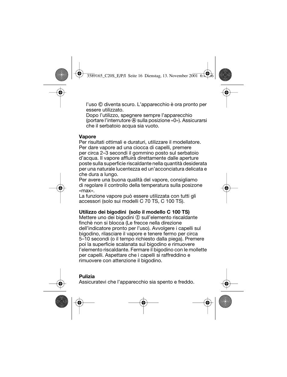 Braun C20S Independent Steam User Manual | Page 36 / 98