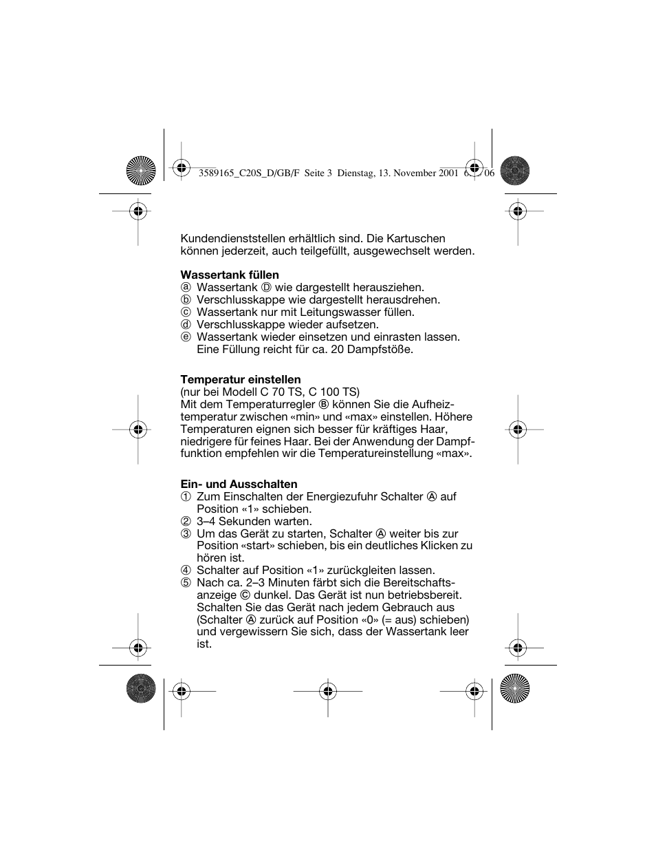 Braun C20S Independent Steam User Manual | Page 5 / 98