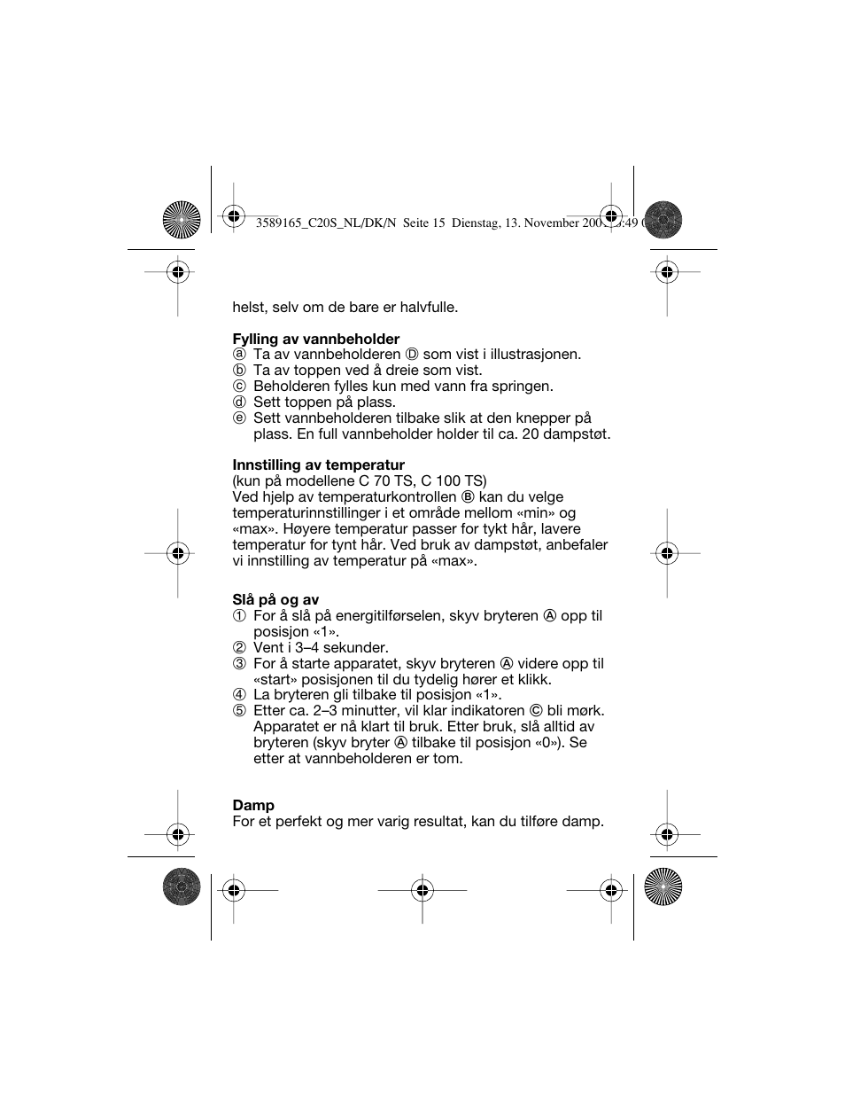 Braun C20S Independent Steam User Manual | Page 53 / 98