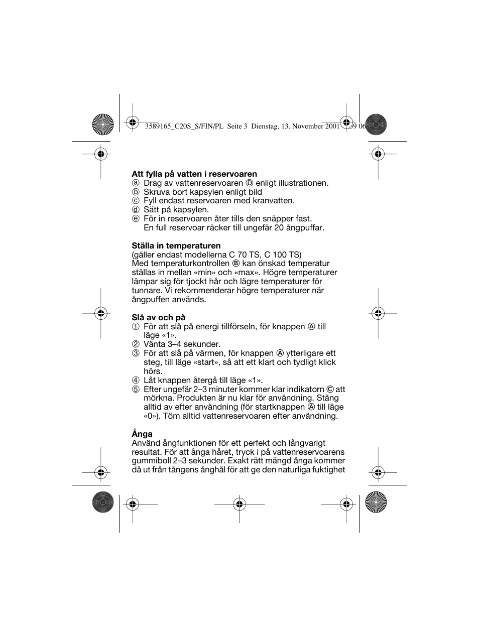 Braun C20S Independent Steam User Manual | Page 59 / 98