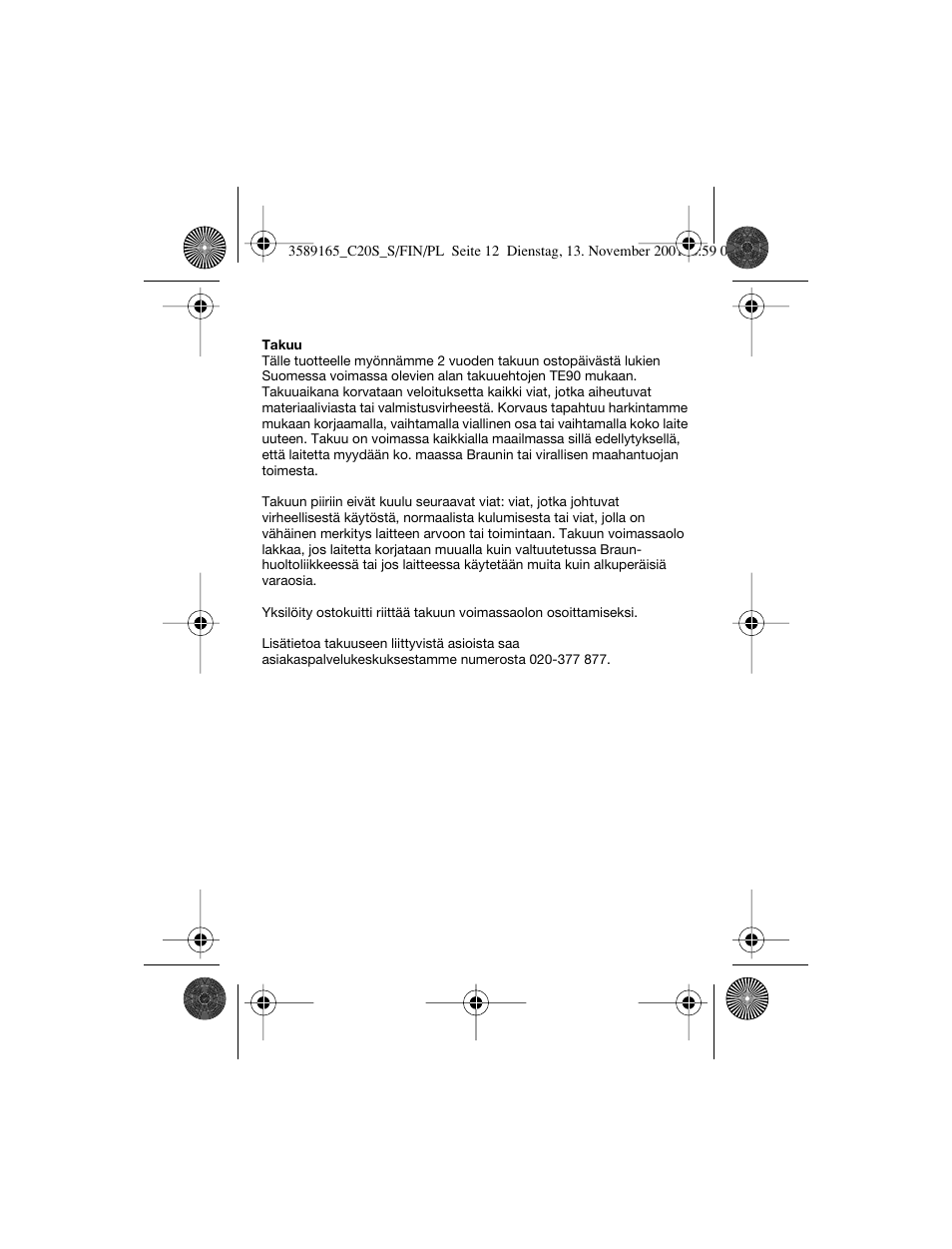 Braun C20S Independent Steam User Manual | Page 68 / 98