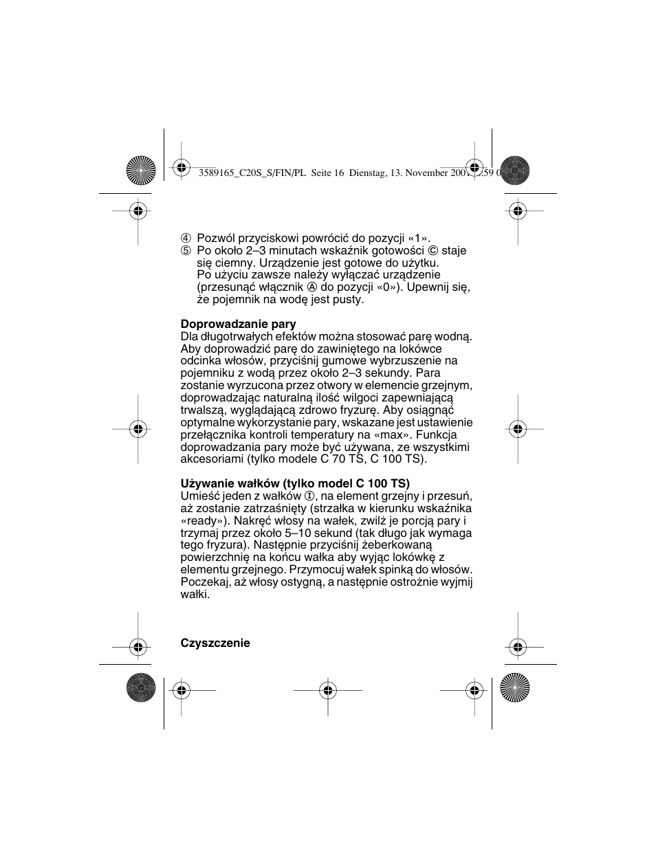 Braun C20S Independent Steam User Manual | Page 72 / 98
