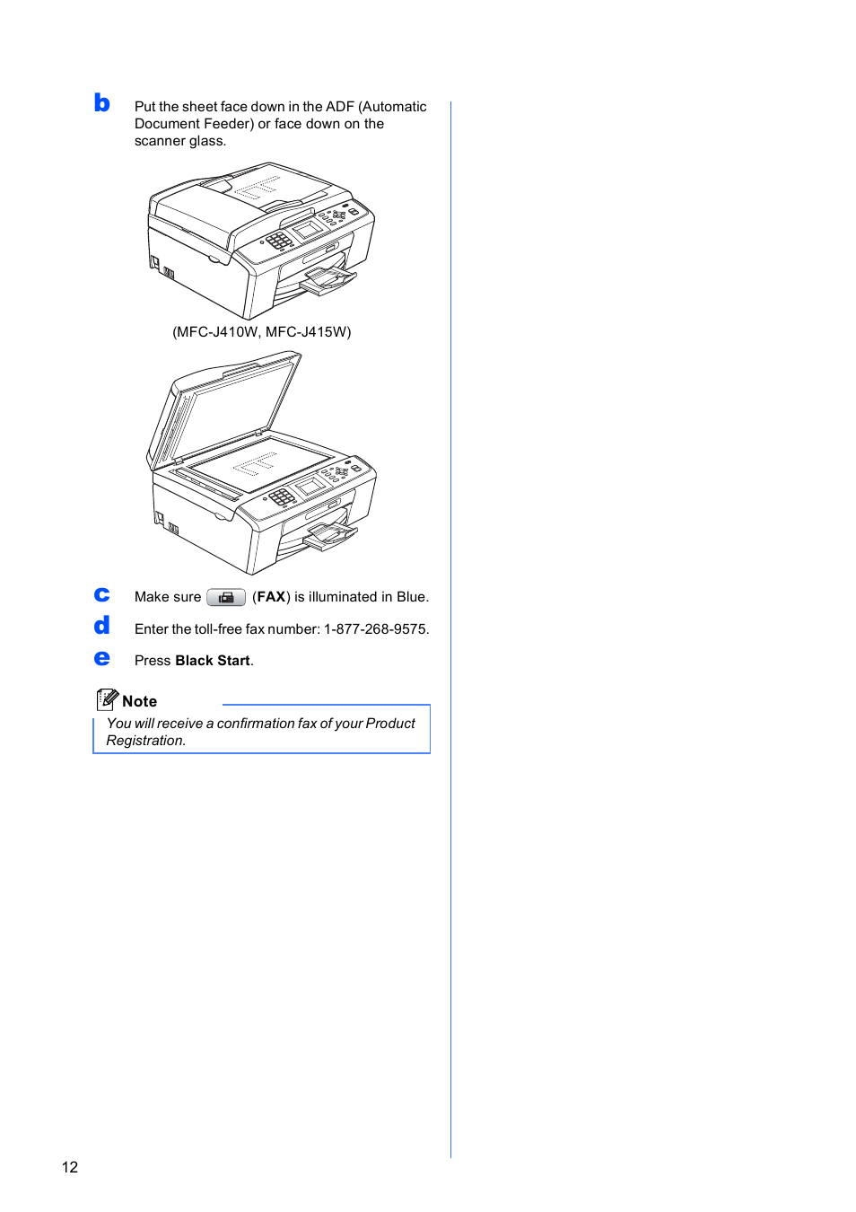 Brother MFC-J410W User Manual | Page 12 / 34