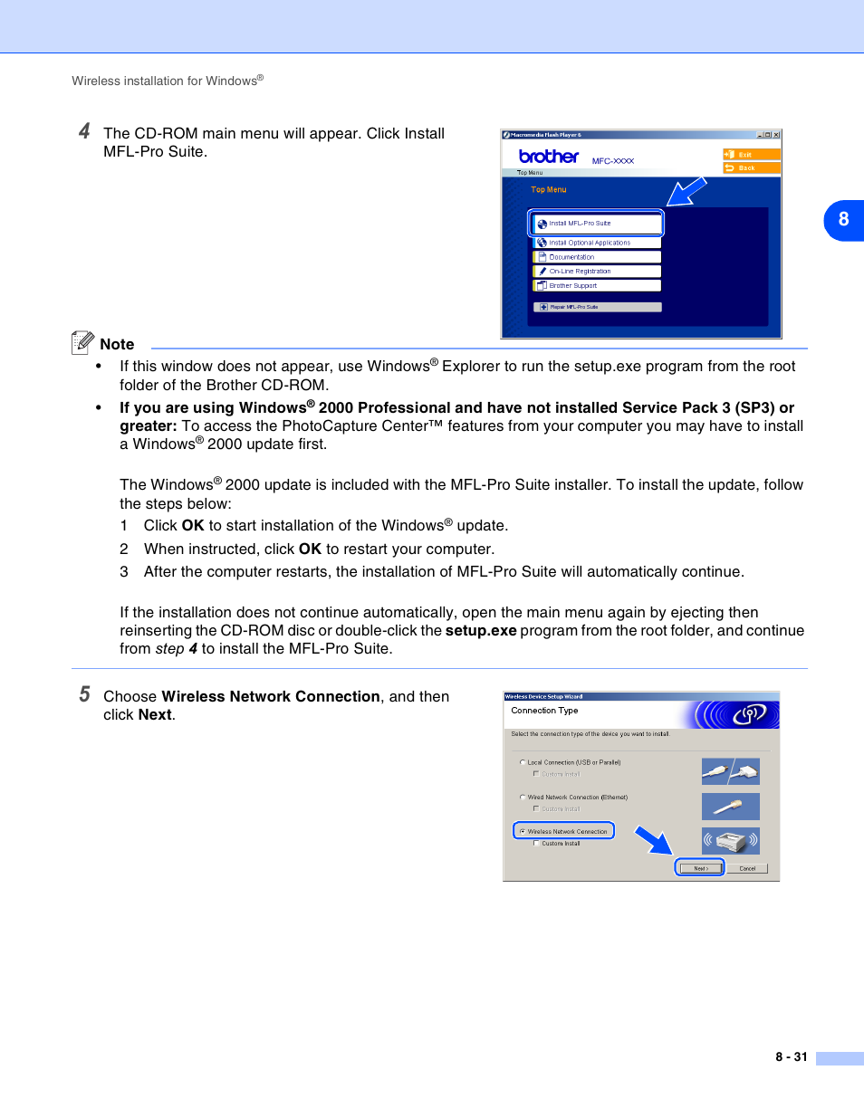 Brother MFC-820CW User Manual | Page 102 / 164