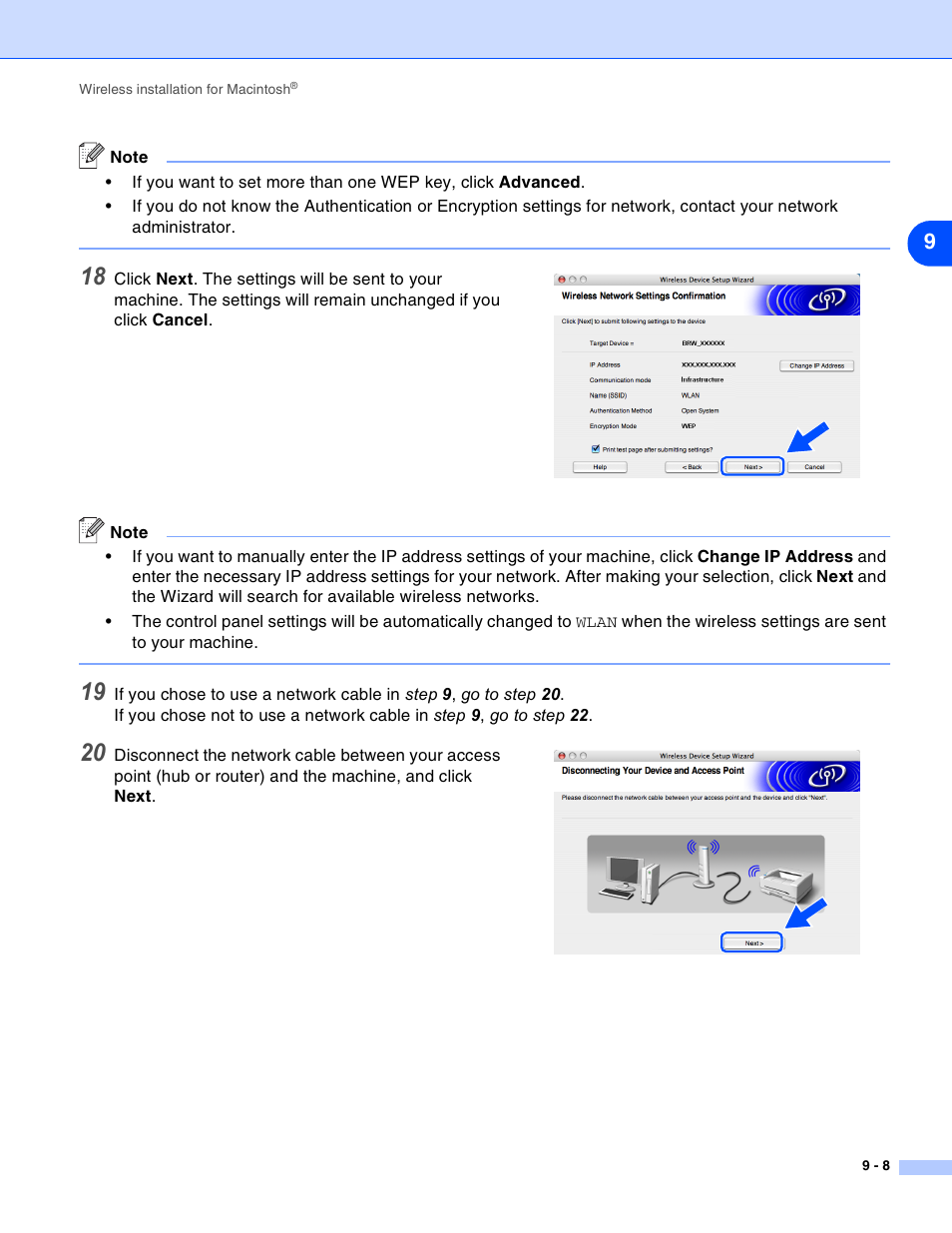 Brother MFC-820CW User Manual | Page 118 / 164