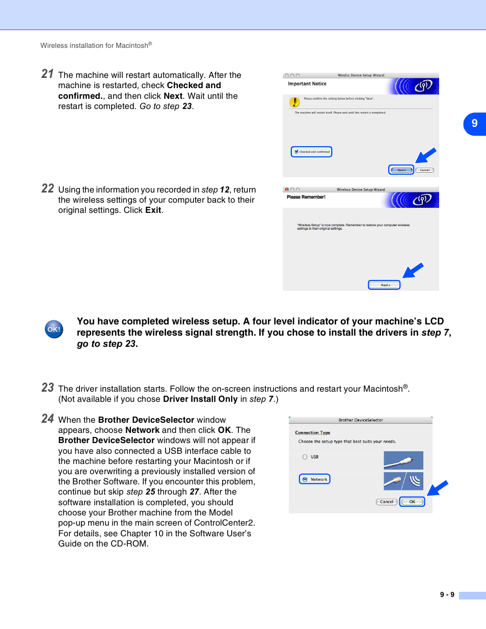 Go to step 22 | Brother MFC-820CW User Manual | Page 119 / 164