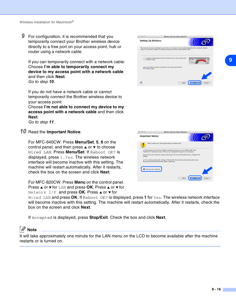Brother MFC-820CW User Manual | Page 126 / 164