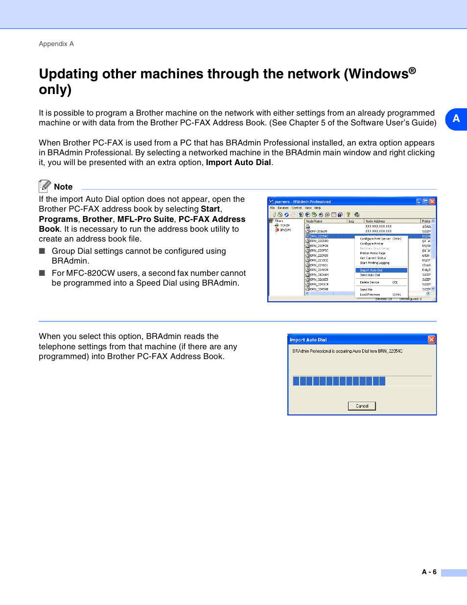 Only) | Brother MFC-820CW User Manual | Page 151 / 164