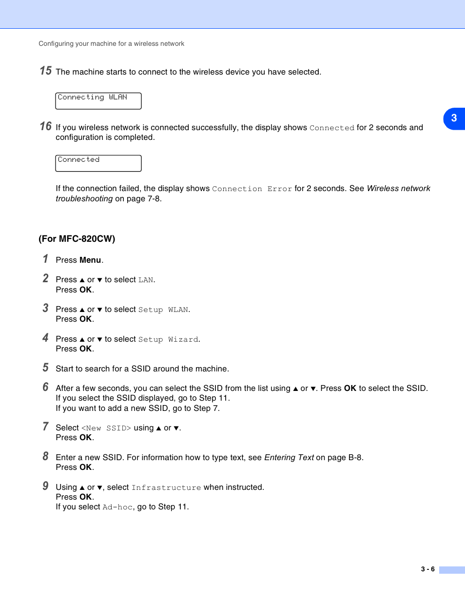Brother MFC-820CW User Manual | Page 27 / 164