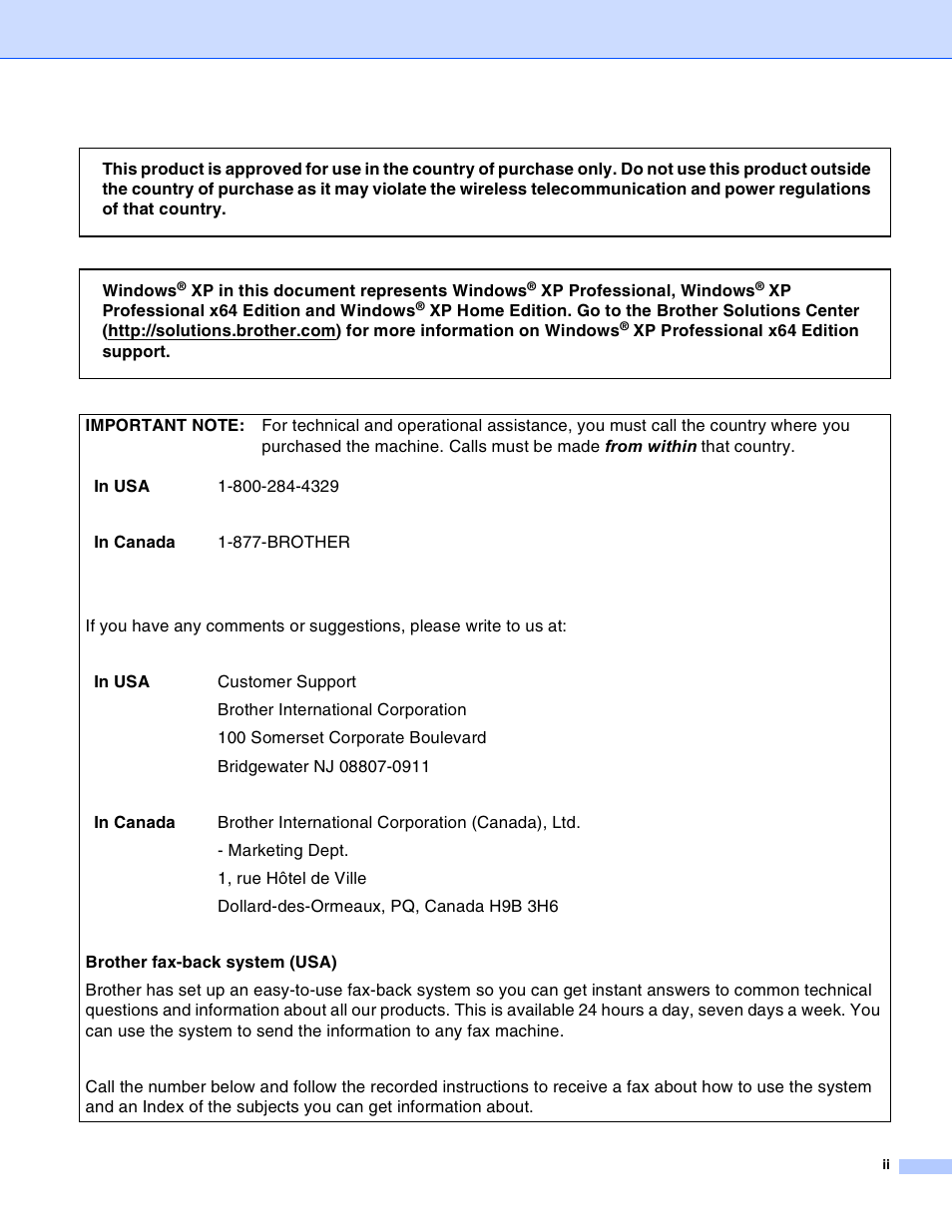 Brother MFC-820CW User Manual | Page 3 / 164