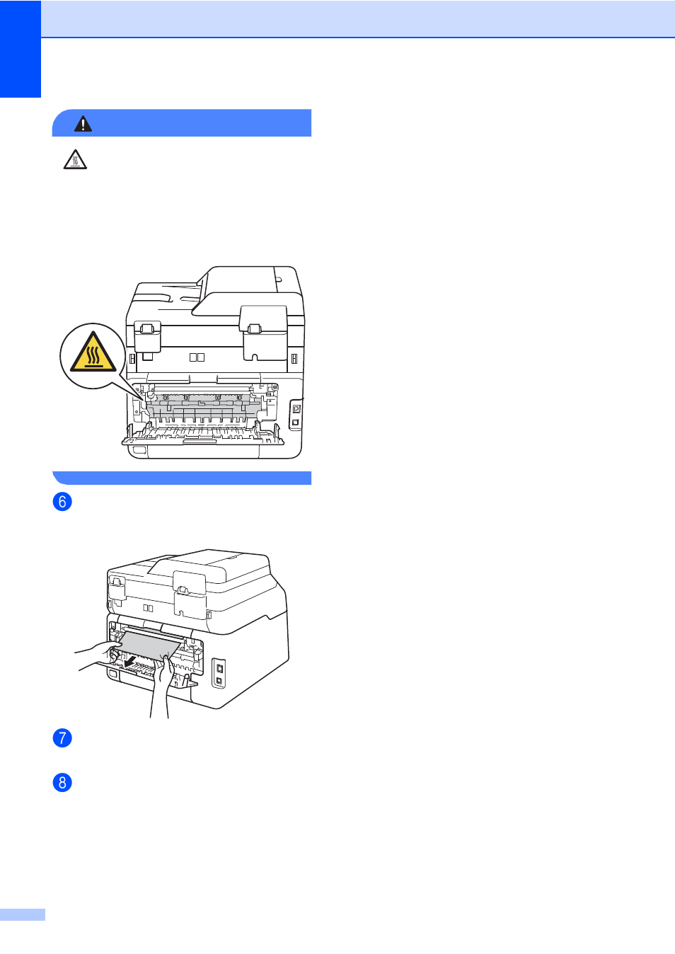 Warning | Brother MFC-9330CDW User Manual | Page 136 / 226