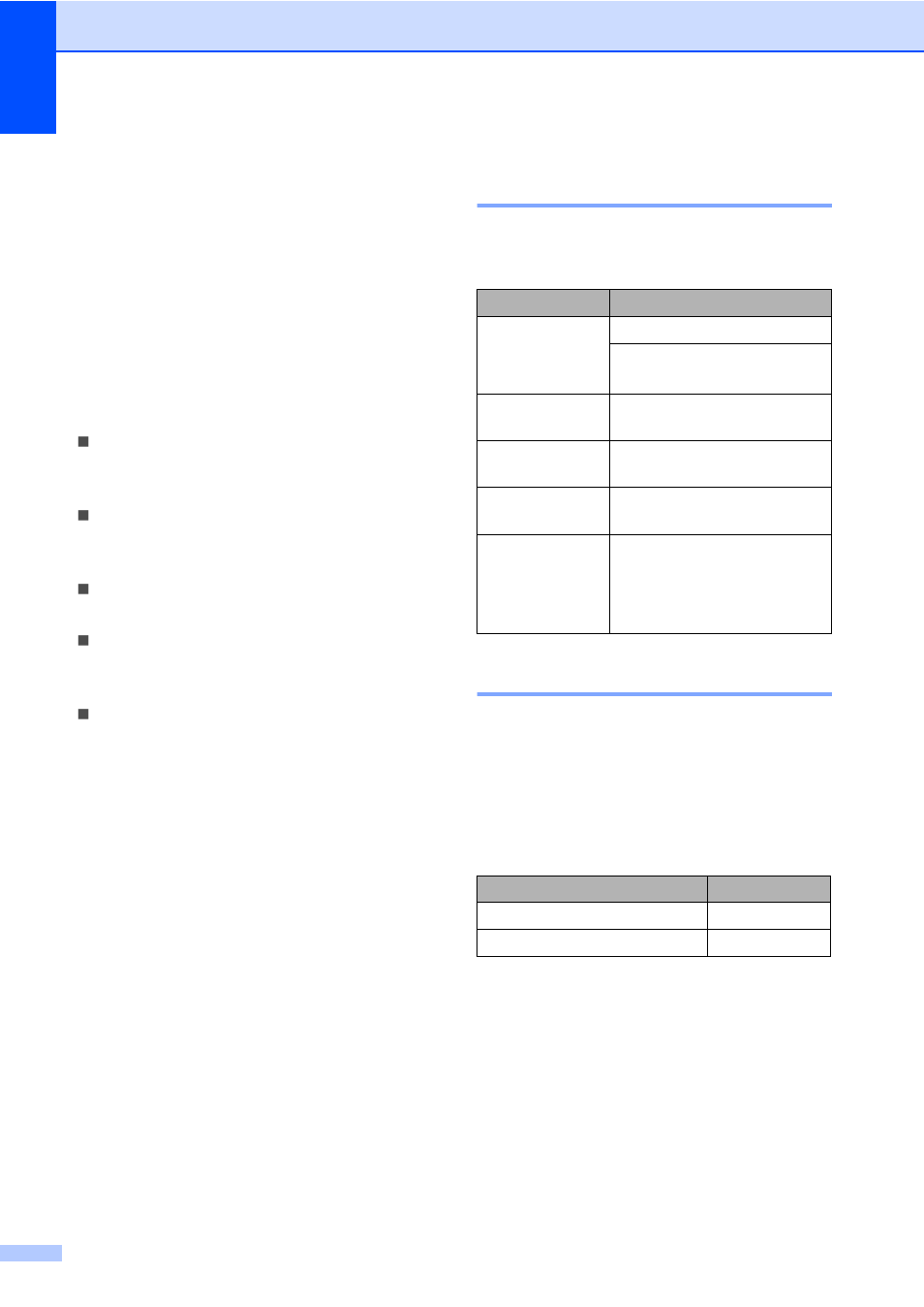 Acceptable paper and other print media, Recommended paper and print media, Type and size of paper | Brother MFC-9330CDW User Manual | Page 42 / 226