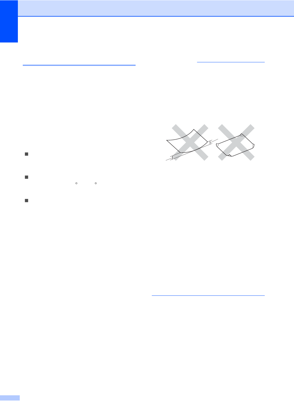 Handling and using special paper, Types of paper to avoid, Important | Brother MFC-9330CDW User Manual | Page 44 / 226