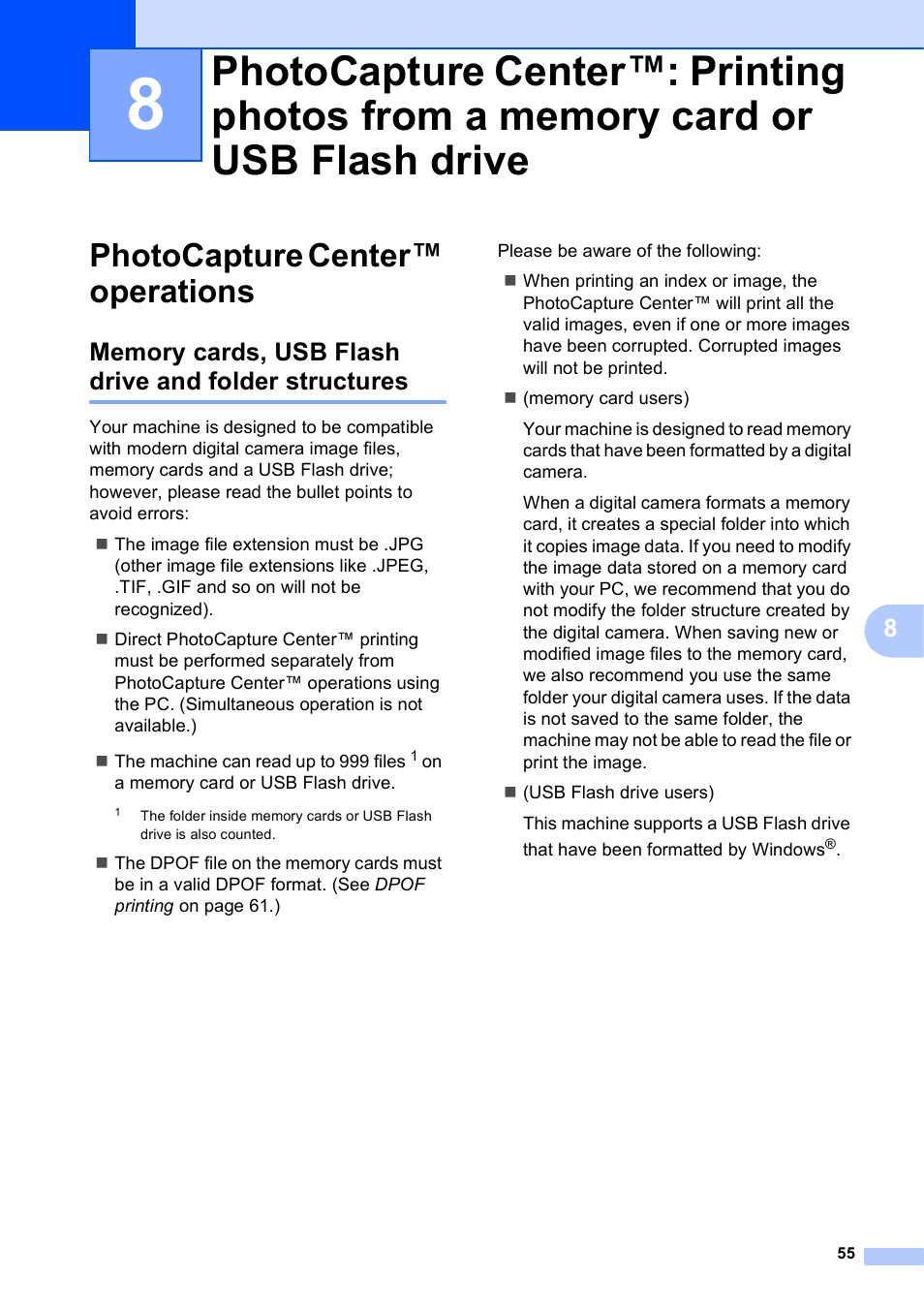Photocapture center™ operations | Brother MFC-J870DW User Manual | Page 61 / 97