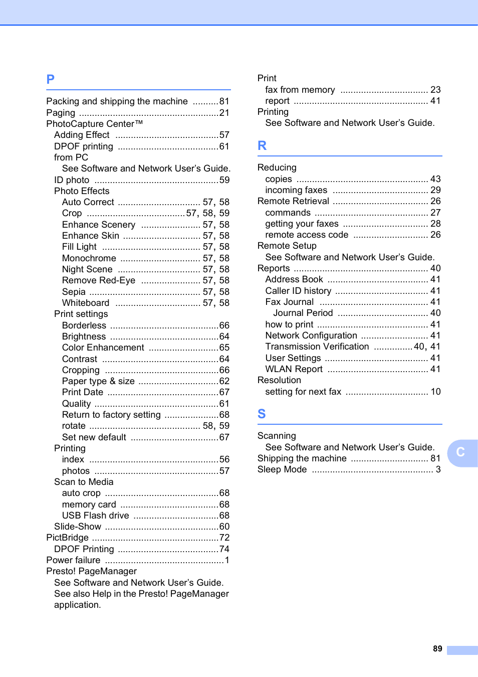 Brother MFC-J870DW User Manual | Page 95 / 97