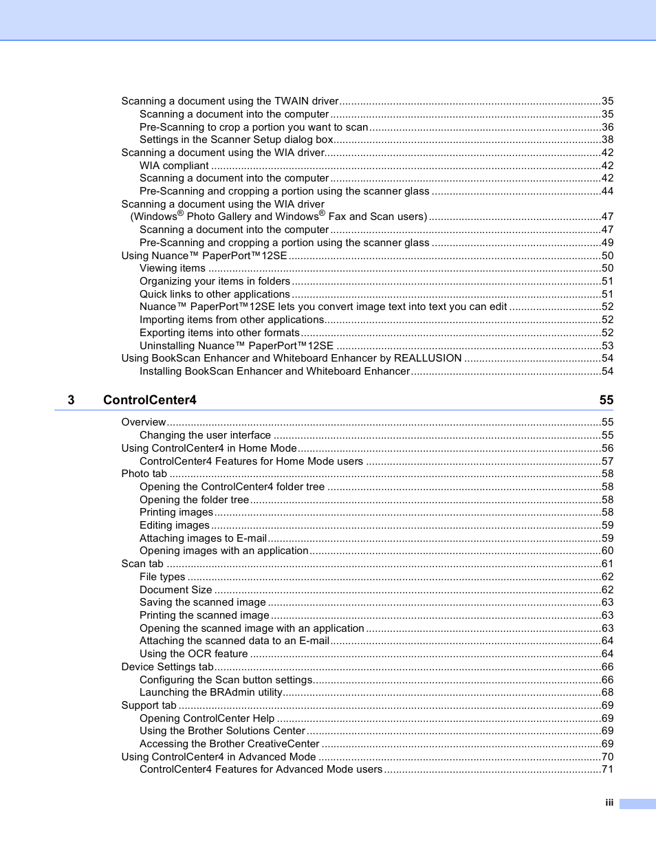 Brother DCP-J140W User Manual | Page 4 / 166