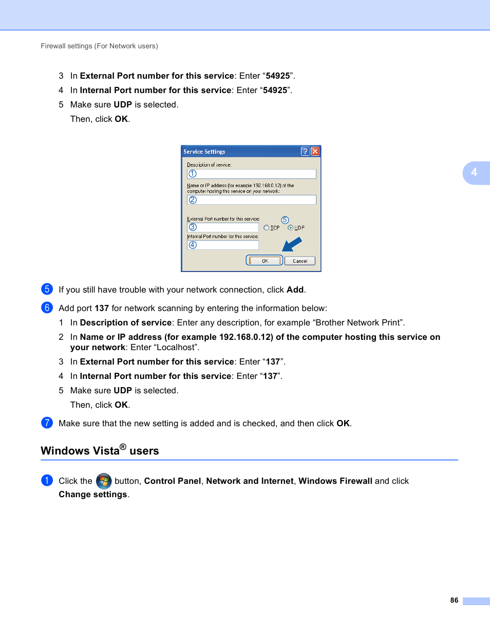 Windows vista® users, Windows vista, Users | Brother DCP-J140W User Manual | Page 93 / 166