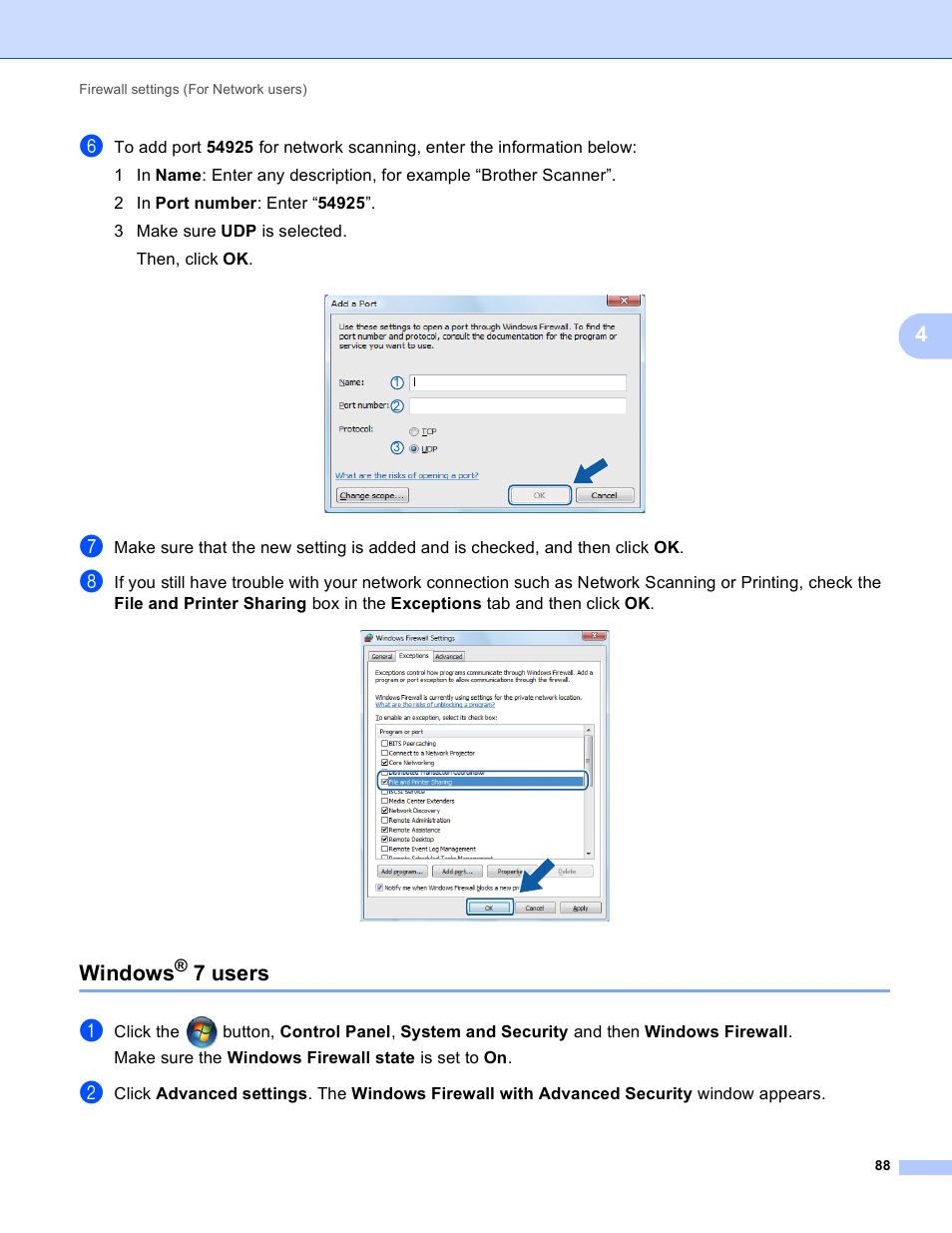 Windows® 7 users, Windows, 7 users | Brother DCP-J140W User Manual | Page 95 / 166