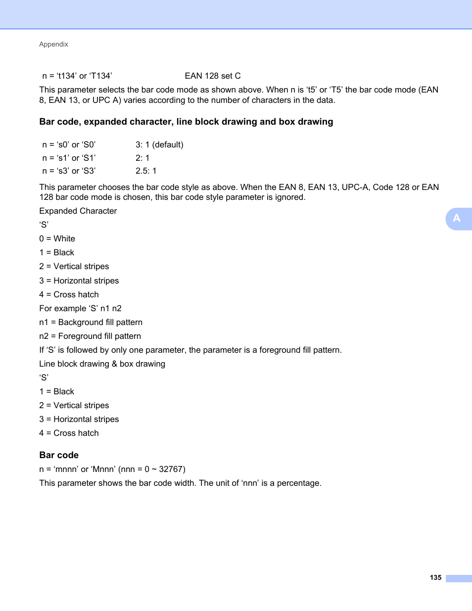 Bar code | Brother HL 2270DW User Manual | Page 139 / 150