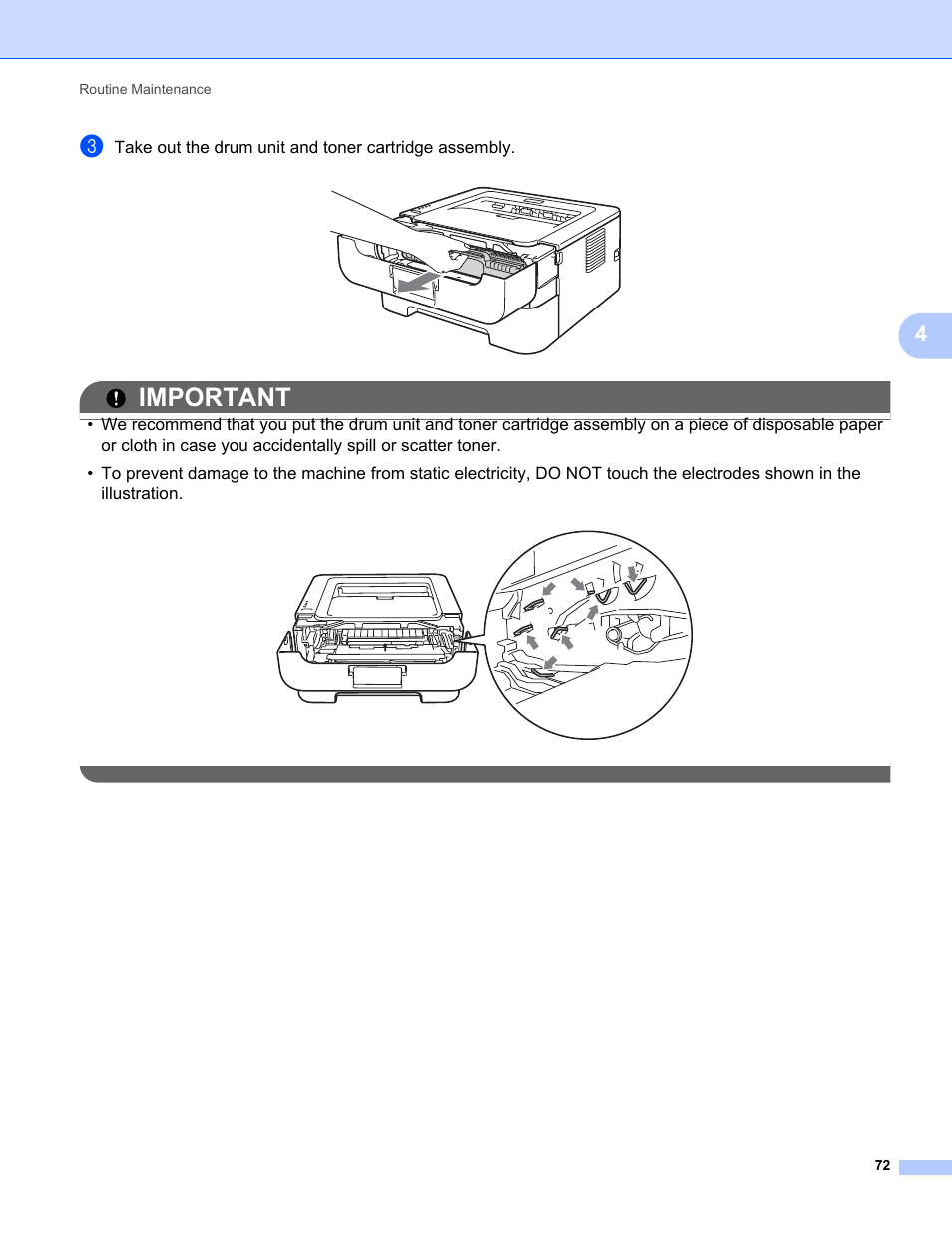 Important | Brother HL 2270DW User Manual | Page 76 / 150