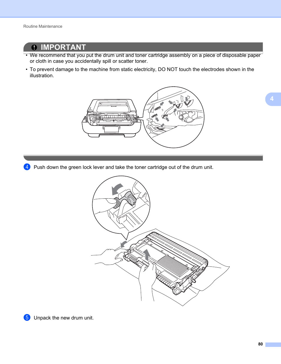 Important | Brother HL 2270DW User Manual | Page 84 / 150