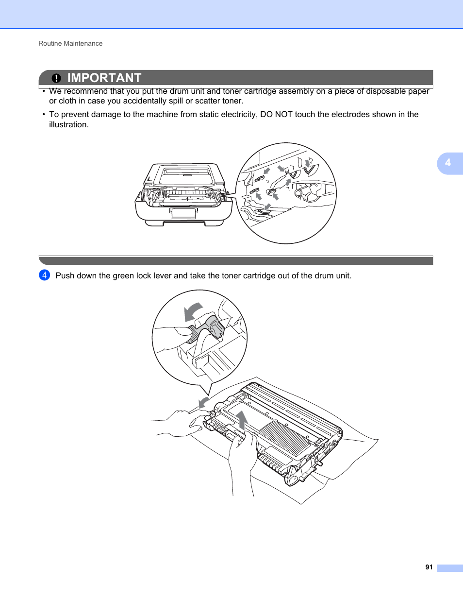 Important | Brother HL 2270DW User Manual | Page 95 / 150