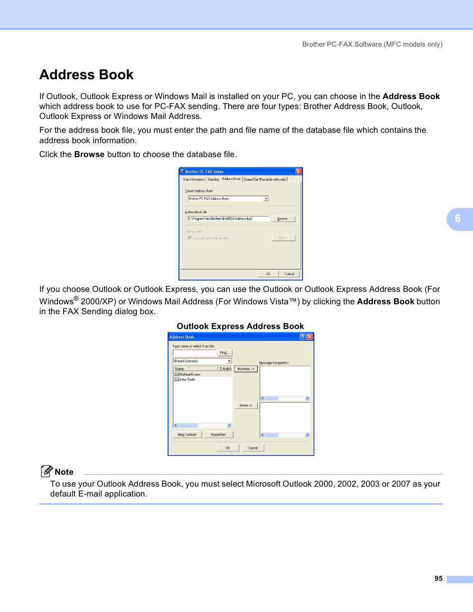 Address book | Brother MFC-230C User Manual | Page 101 / 168