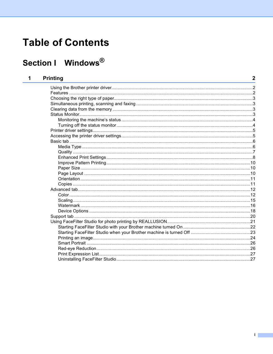 Brother MFC-230C User Manual | Page 2 / 168
