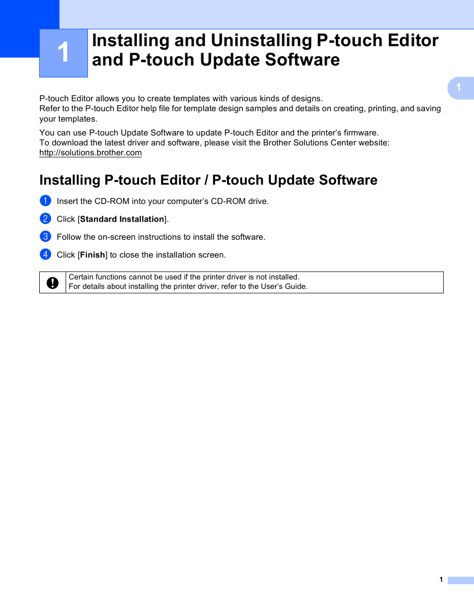 Brother TD-2120N User Manual | Page 5 / 94