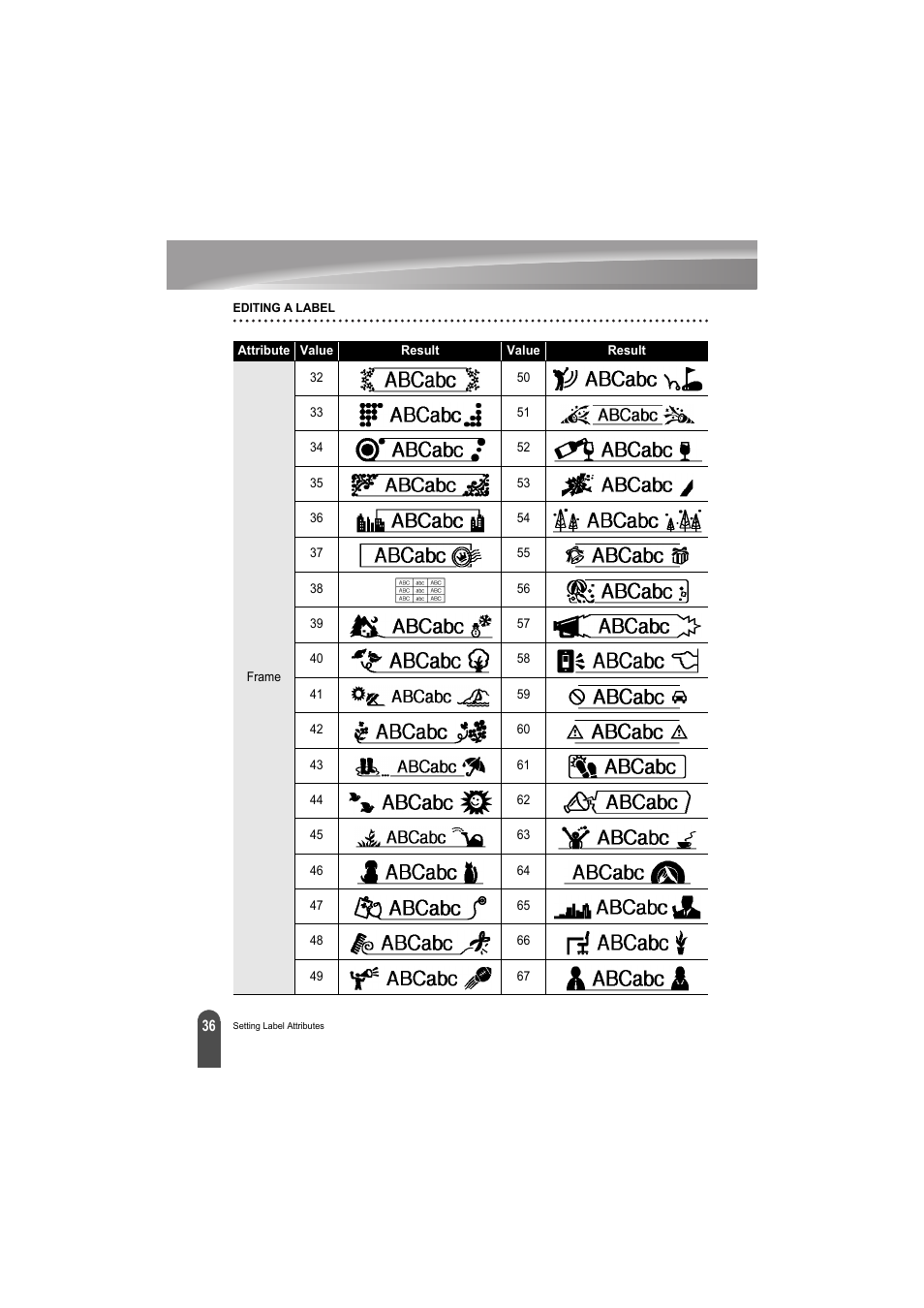 Brother PT-H300 User Manual | Page 42 / 73