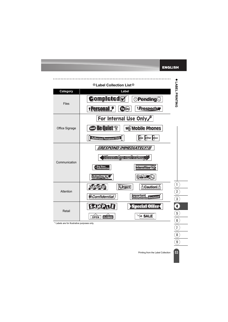 Brother PT-H300 User Manual | Page 59 / 73