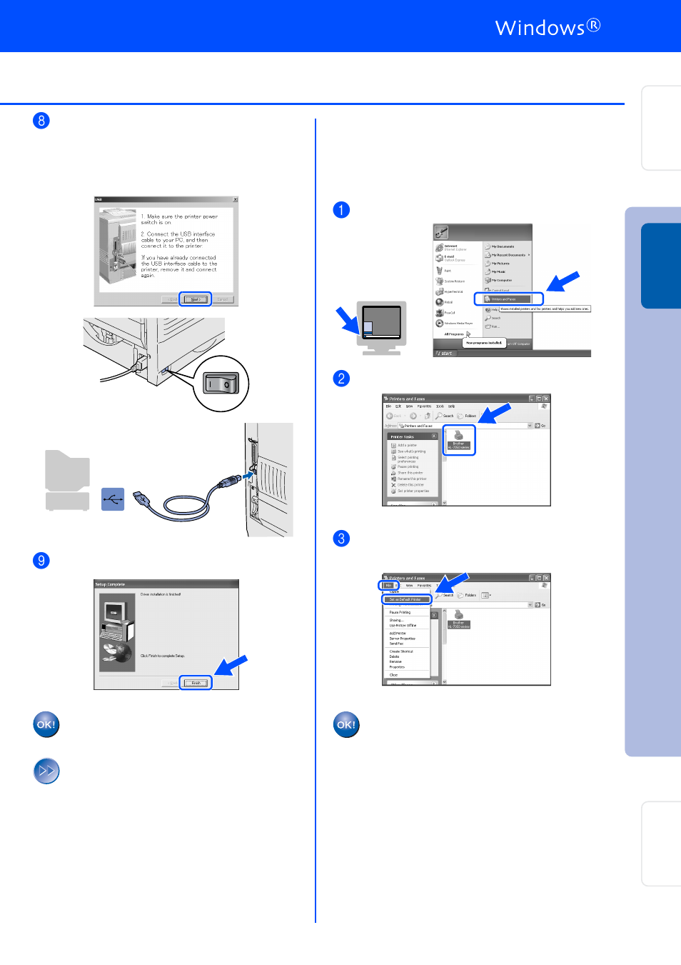 2000/xp users only) | Brother HL-7050 User Manual | Page 13 / 35