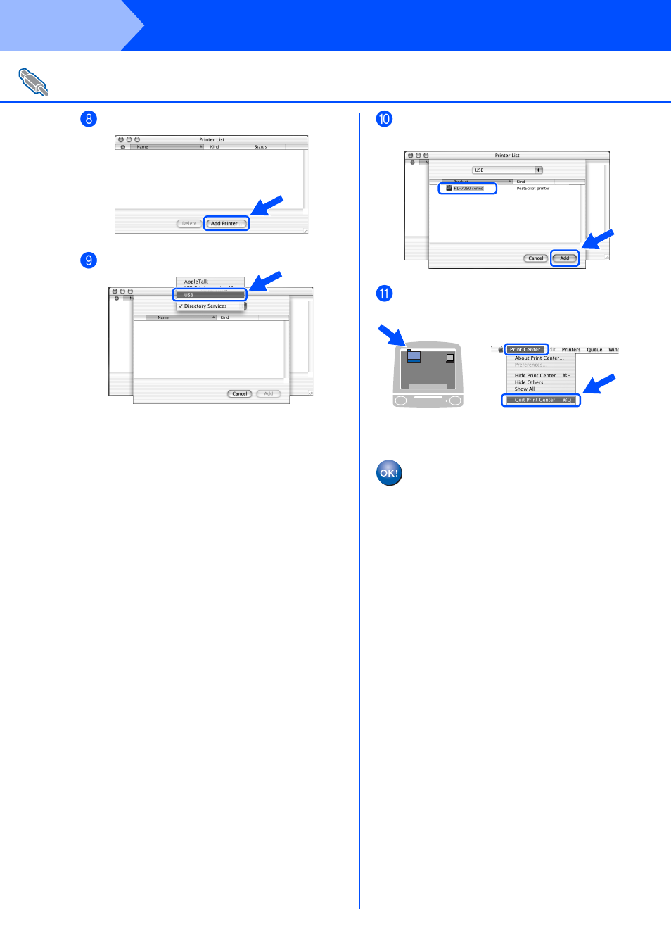 Step 2, Installing the driver | Brother HL-7050 User Manual | Page 26 / 35