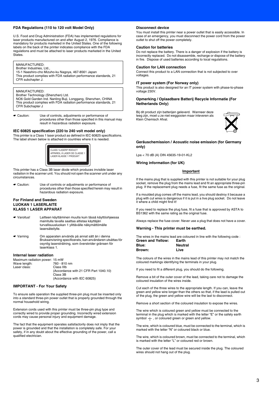 Brother HL-7050 User Manual | Page 5 / 35