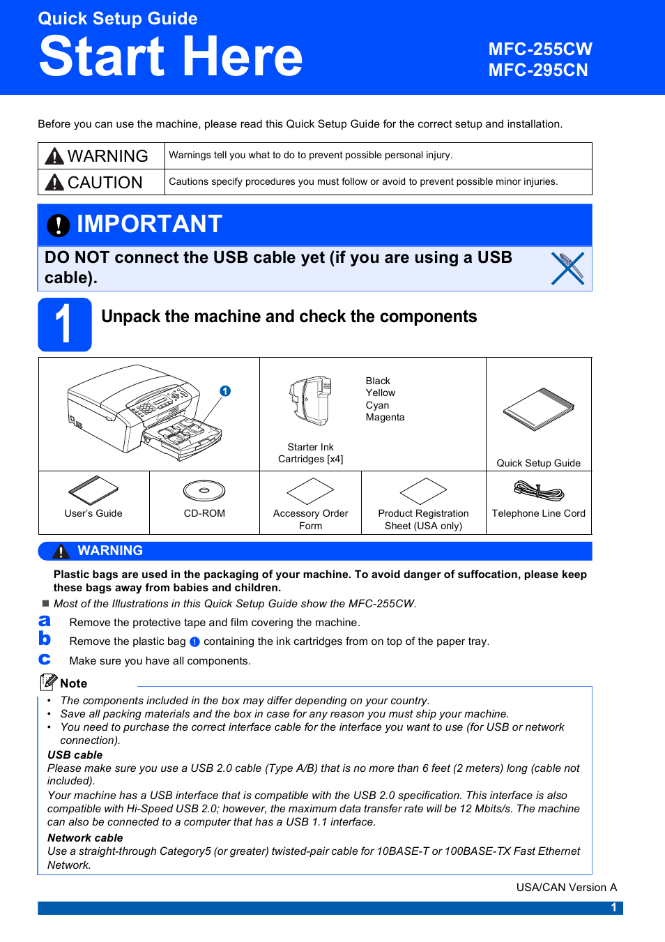 Brother MFC-255CW User Manual | 46 pages