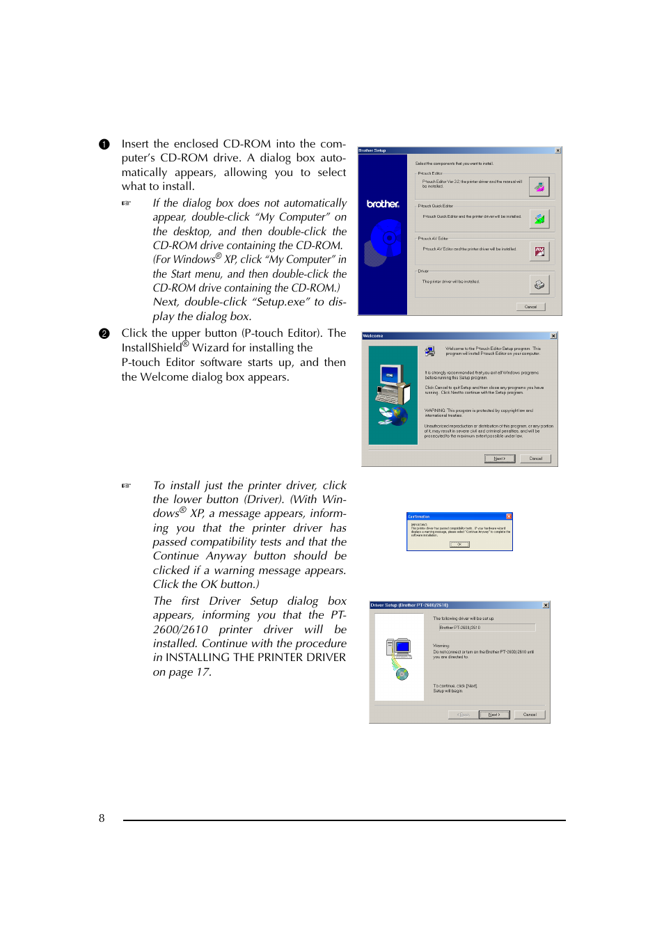 Brother PT-2600 User Manual | Page 15 / 250