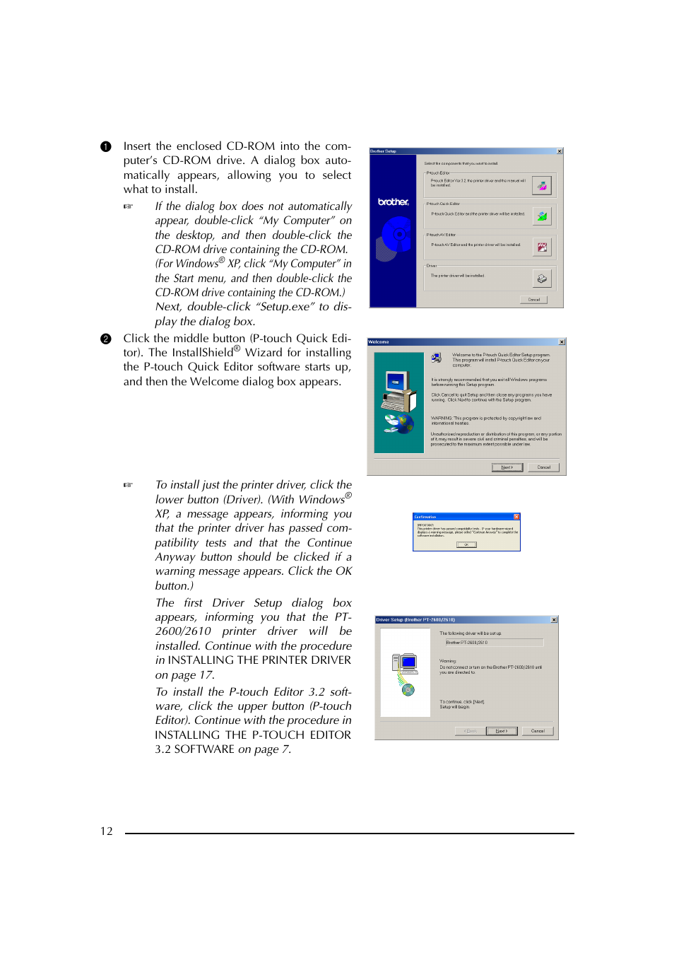 Brother PT-2600 User Manual | Page 19 / 250