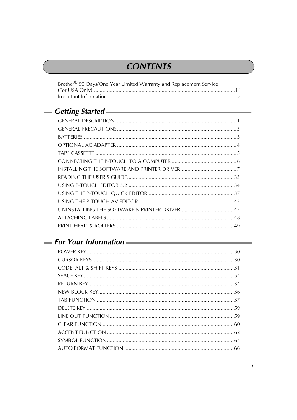 Brother PT-2600 User Manual | Page 2 / 250