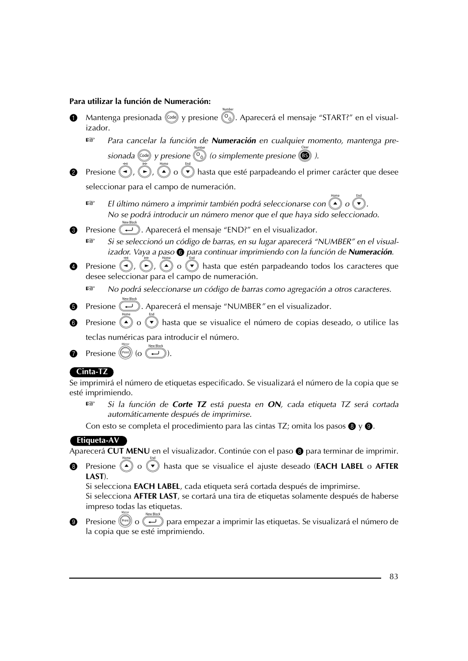 7 presione p (o _) | Brother PT-2600 User Manual | Page 225 / 250
