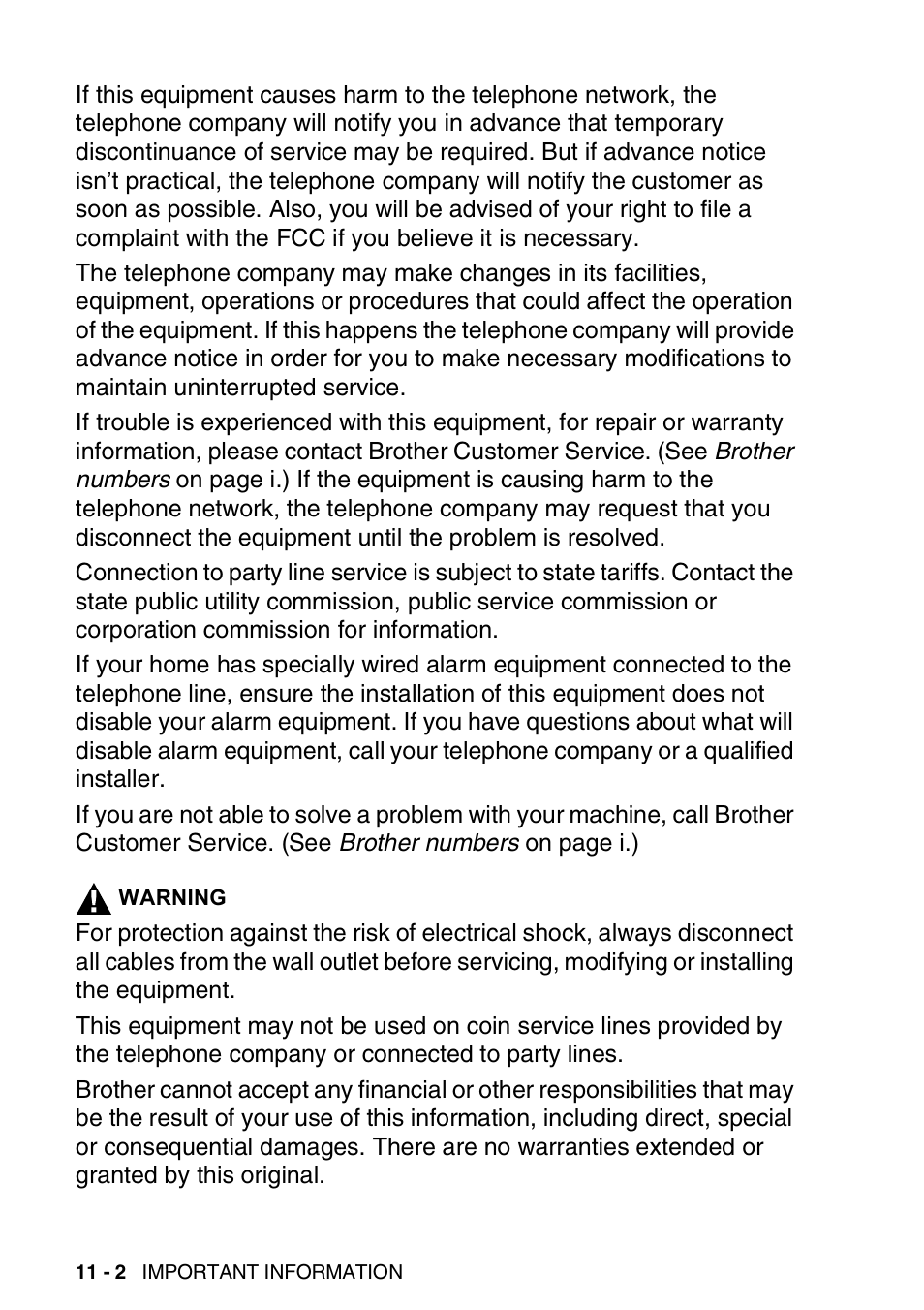 Brother FAX-1820C User Manual | Page 132 / 181