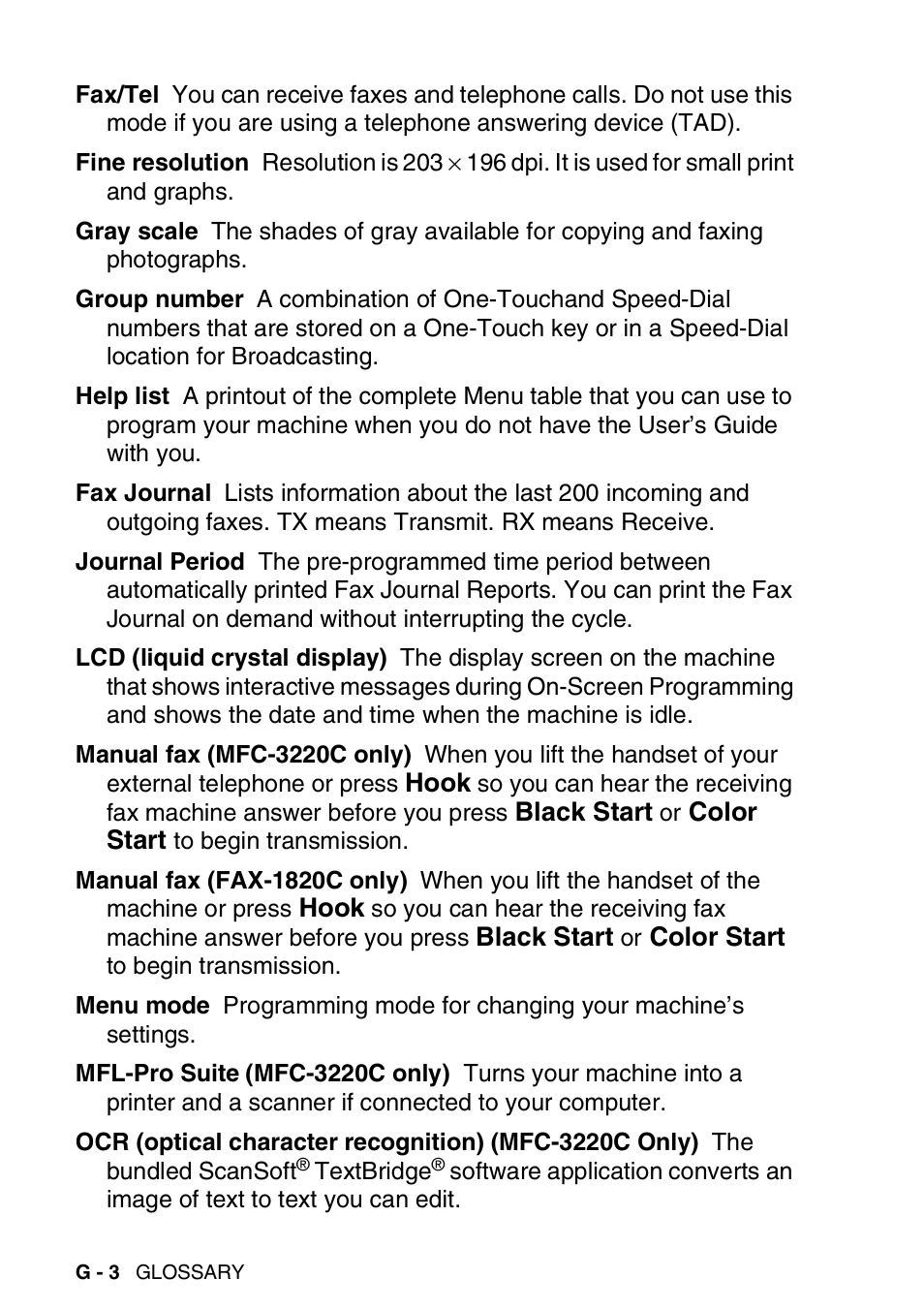 Brother FAX-1820C User Manual | Page 162 / 181