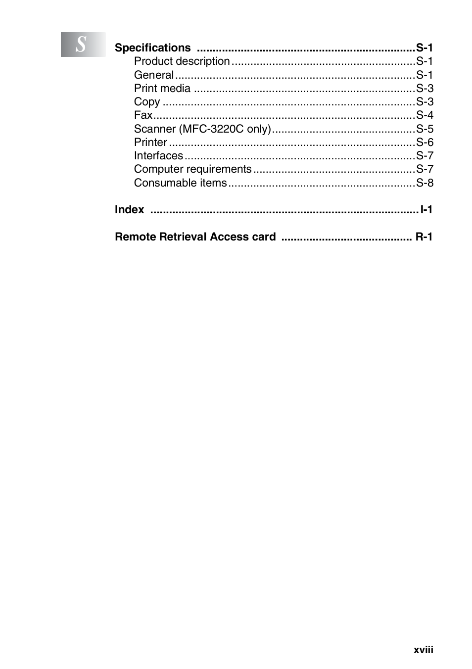 Brother FAX-1820C User Manual | Page 20 / 181