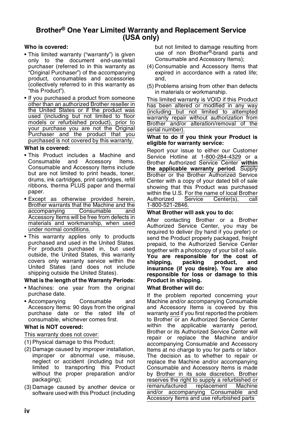 Brother | Brother FAX-1820C User Manual | Page 6 / 181