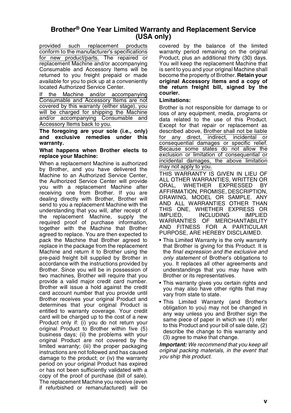 Brother | Brother FAX-1820C User Manual | Page 7 / 181