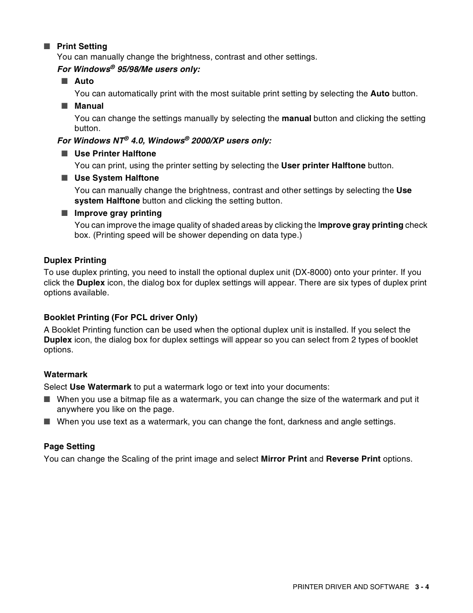 Brother HL-8050N User Manual | Page 66 / 216