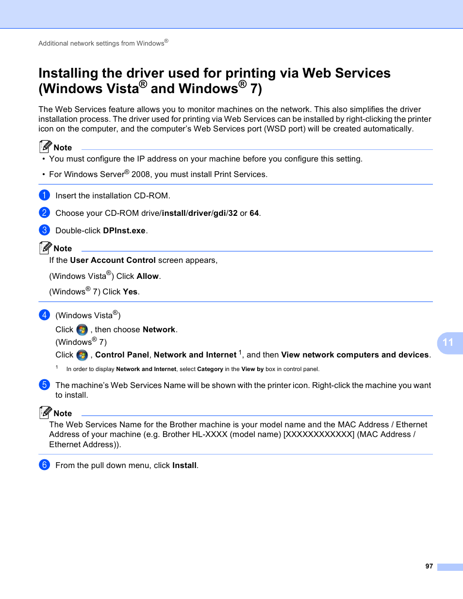 And windows | Brother HL-S7000DN User Manual | Page 103 / 117