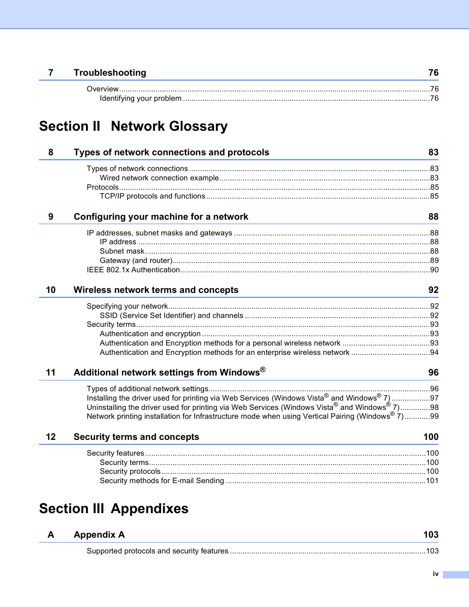 Brother HL-S7000DN User Manual | Page 5 / 117