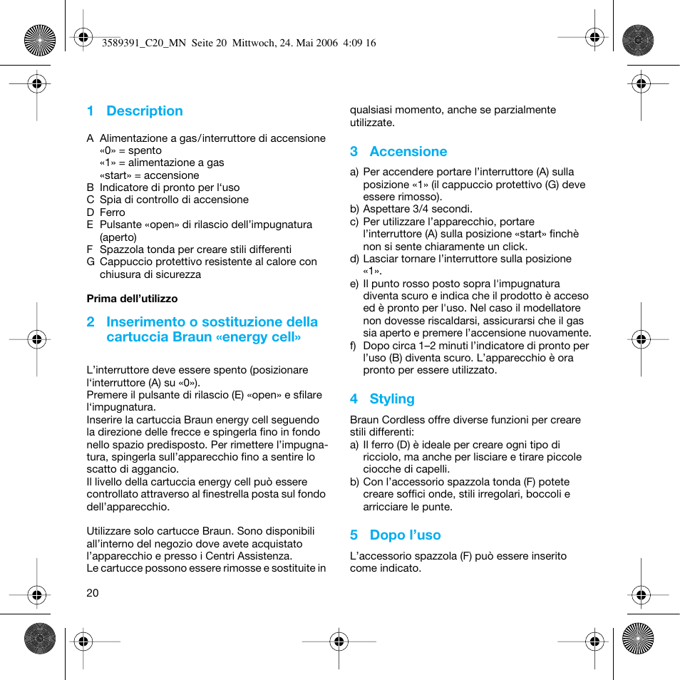 Braun C Club Cordless Styler User Manual | Page 19 / 45